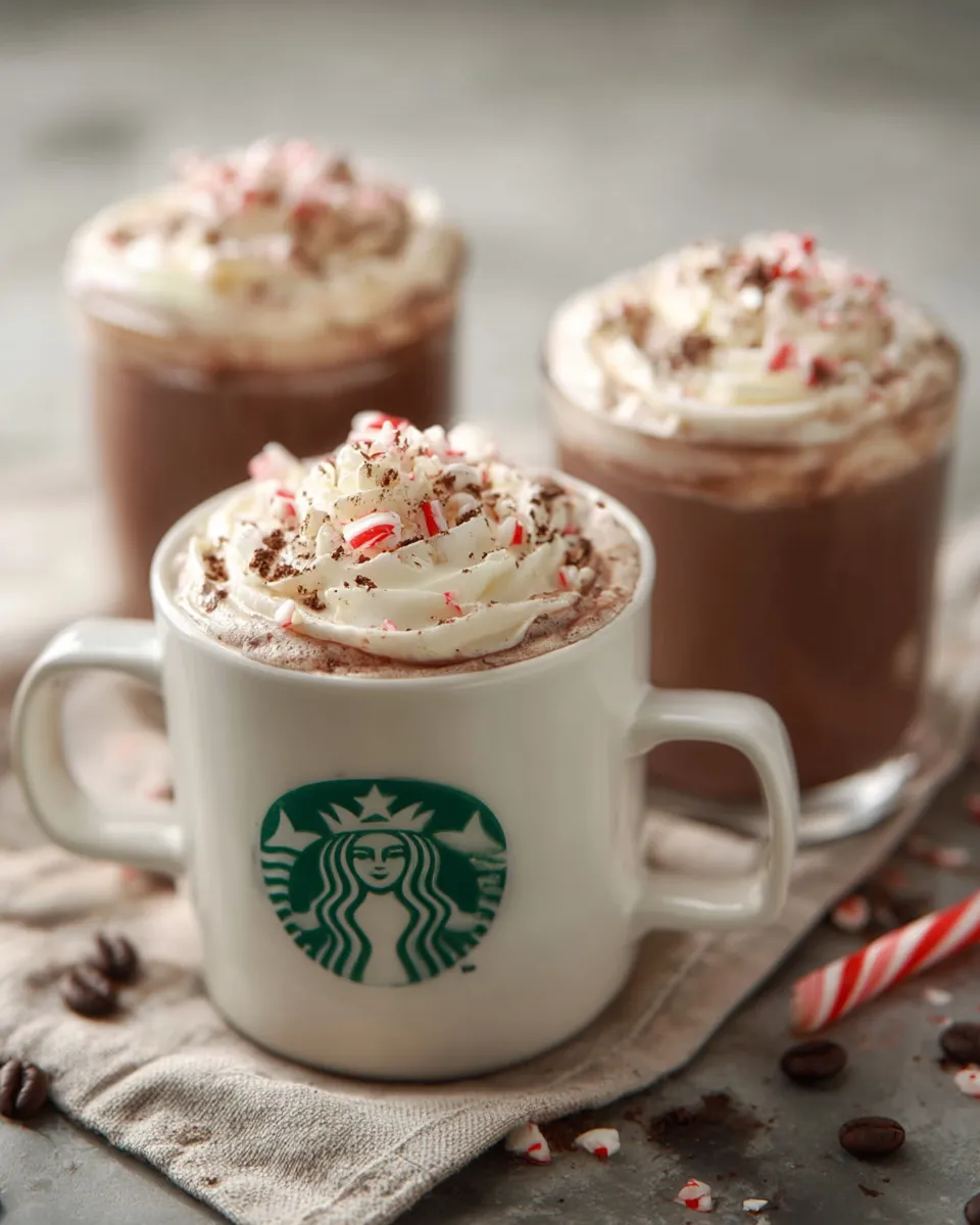Homemade Starbucks Peppermint Mocha