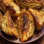 Miso Butter Roasted Cabbage Wedges