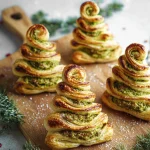 Pesto Puff Pastry Christmas Trees
