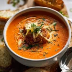 Roasted Red Pepper and Gouda Soup