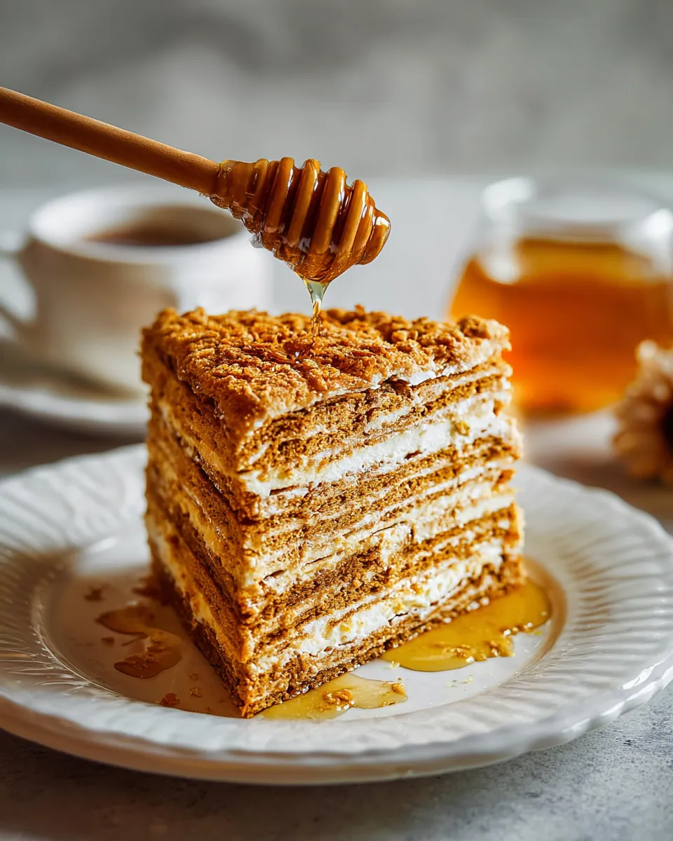 Russian Honey Cake Medovik