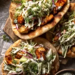 Sheet Pan Chicken Pitas with Herby Ranch Slaw