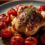 Slow-Roasted Oregano Chicken With Buttered Tomatoes