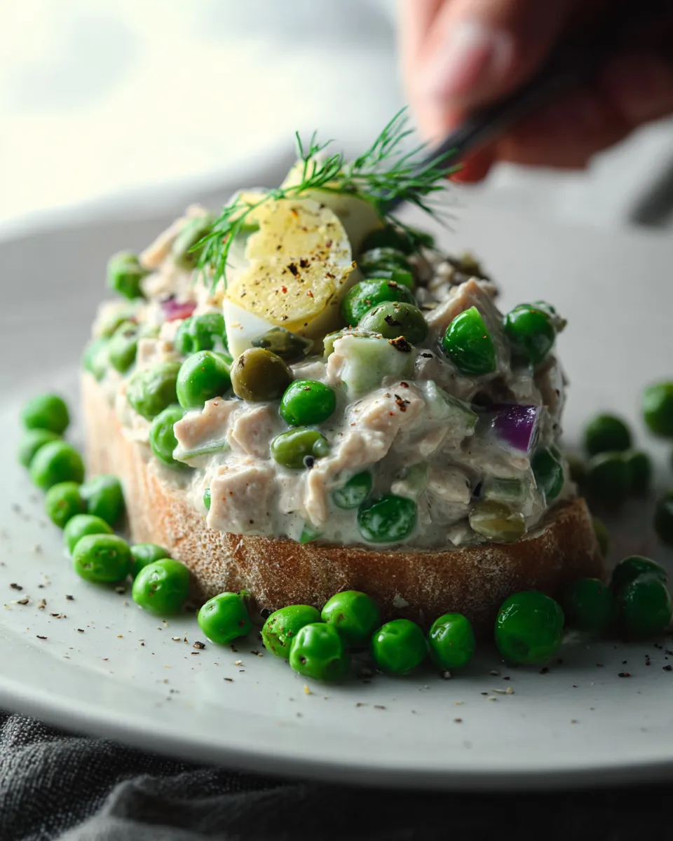Tuna Salad with Peas