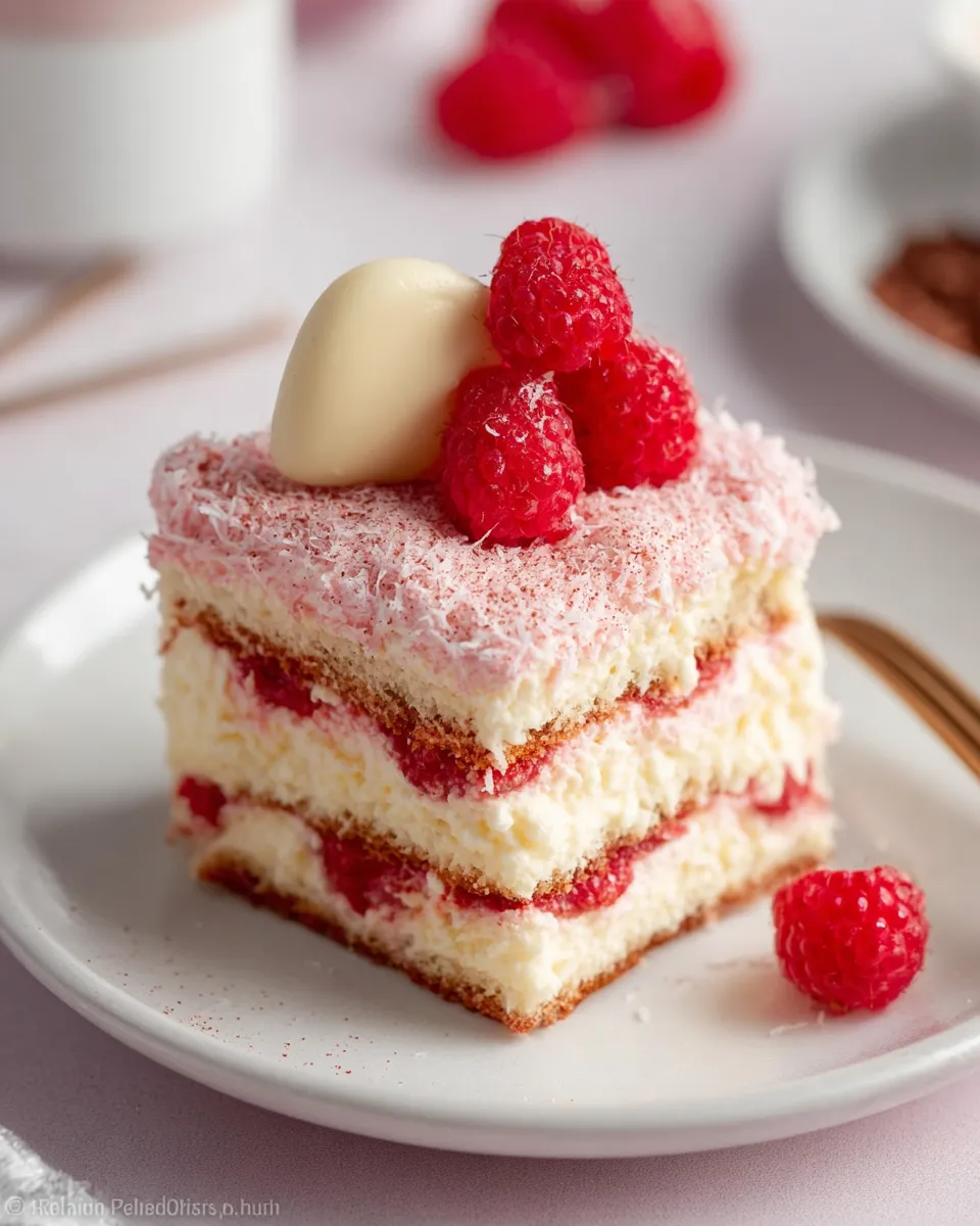 WHITE CHOCOLATE RASPBERRY TIRAMISU