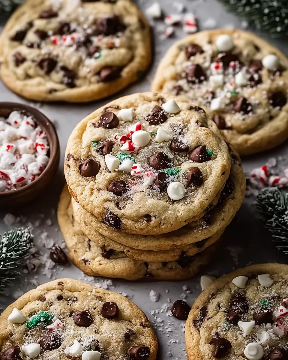 Winter Wonderland Chocolate Chip Christmas Cookies