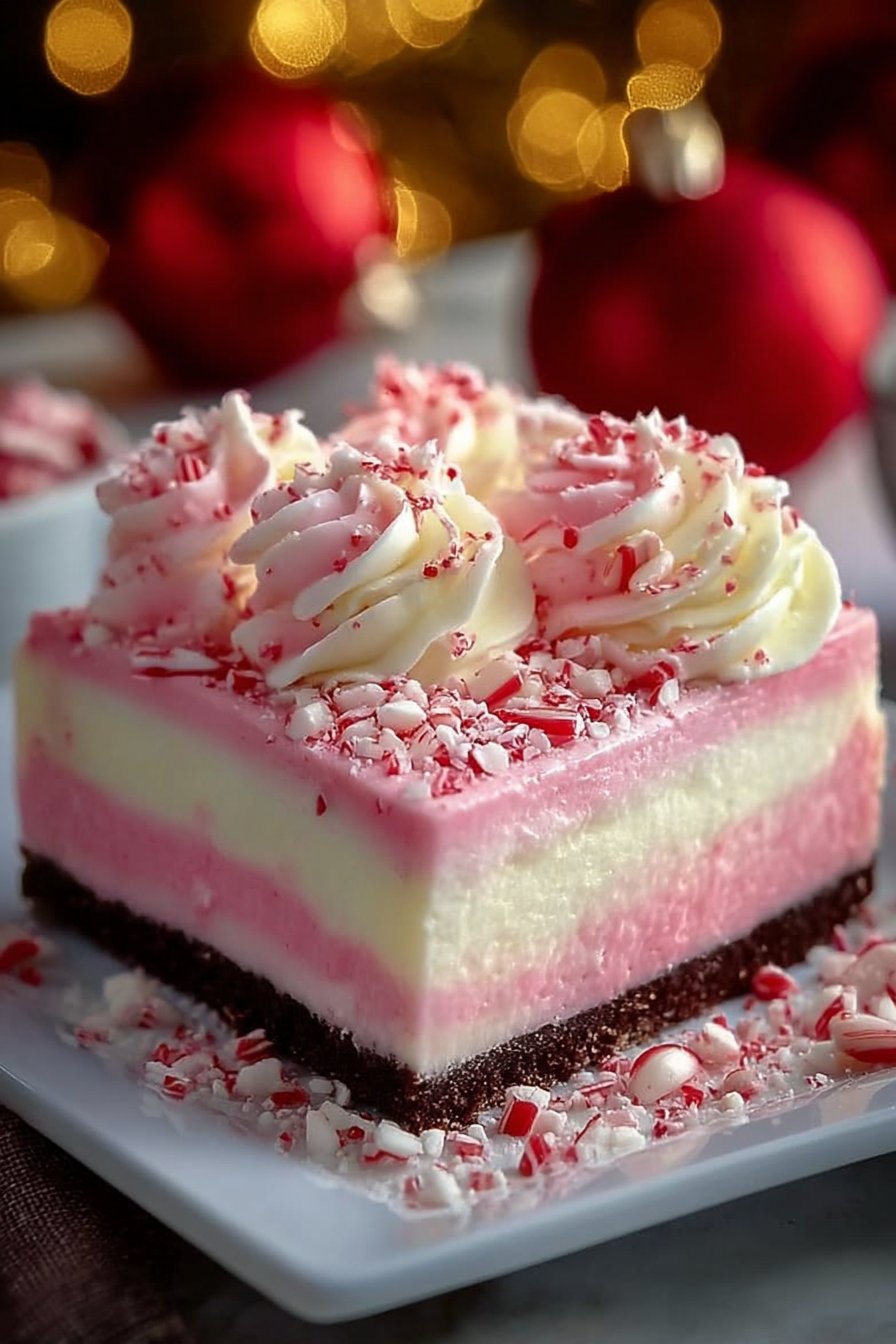 No-Bake Peppermint Cheesecake