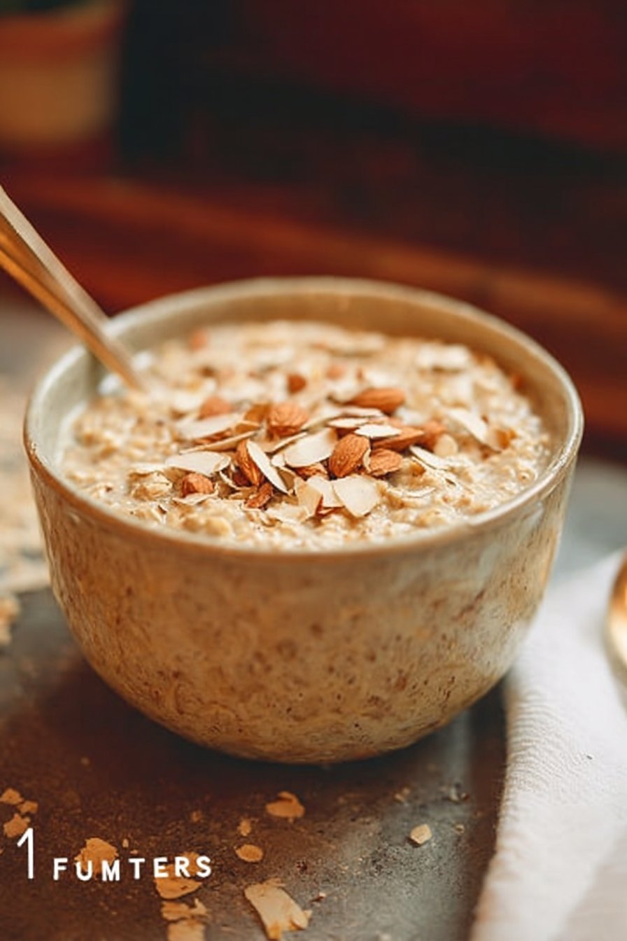 Almond Croissant Overnight Oats (40g Protein)
