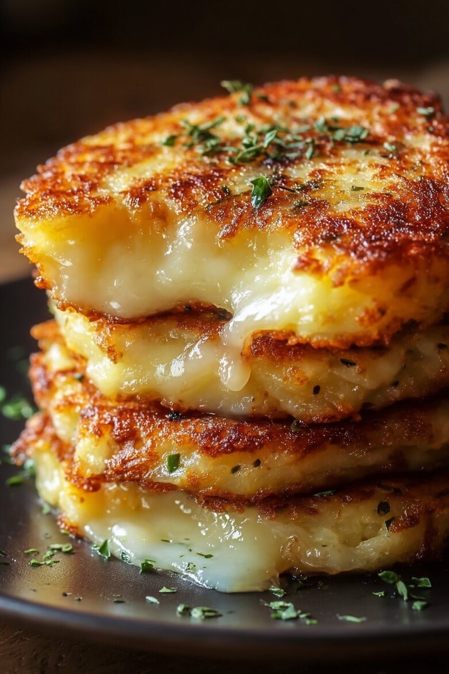 Potato and Onion Cheese Pancakes