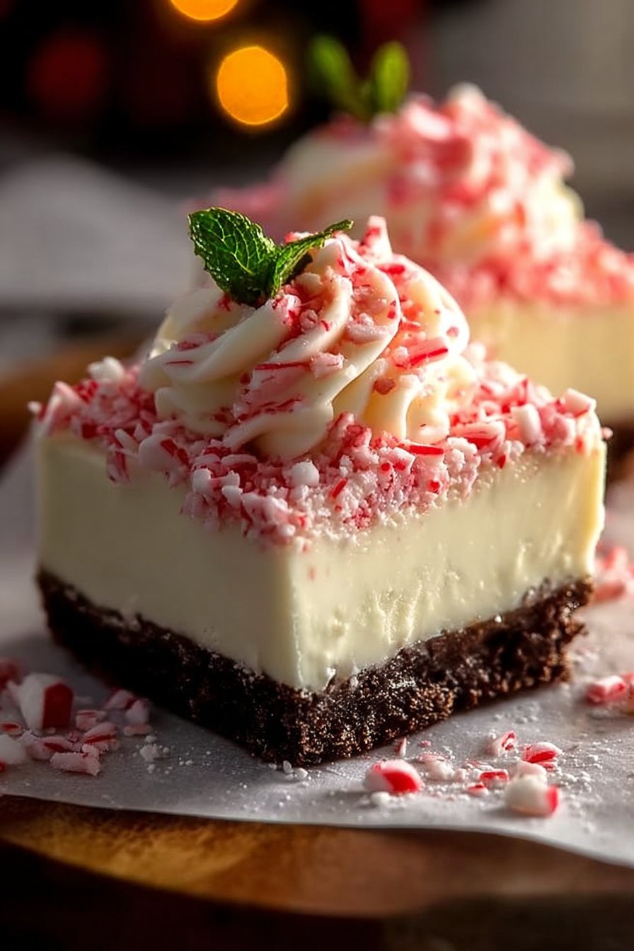 No-Bake Peppermint Cheesecake