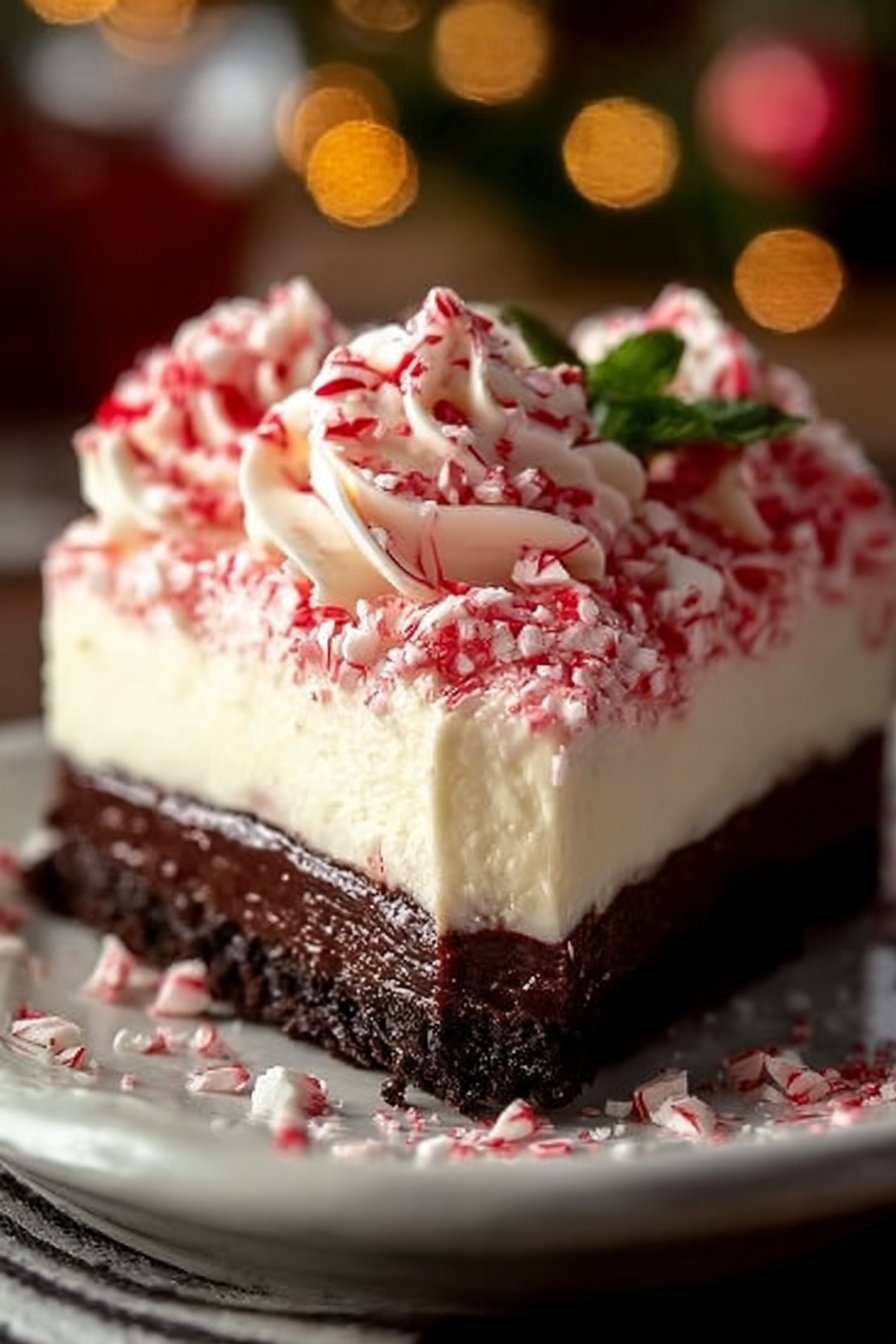 No-Bake Peppermint Cheesecake