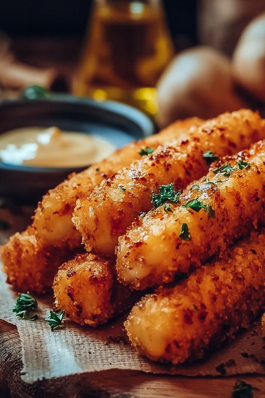 Crispy Hungarian Potato Cheese Sticks