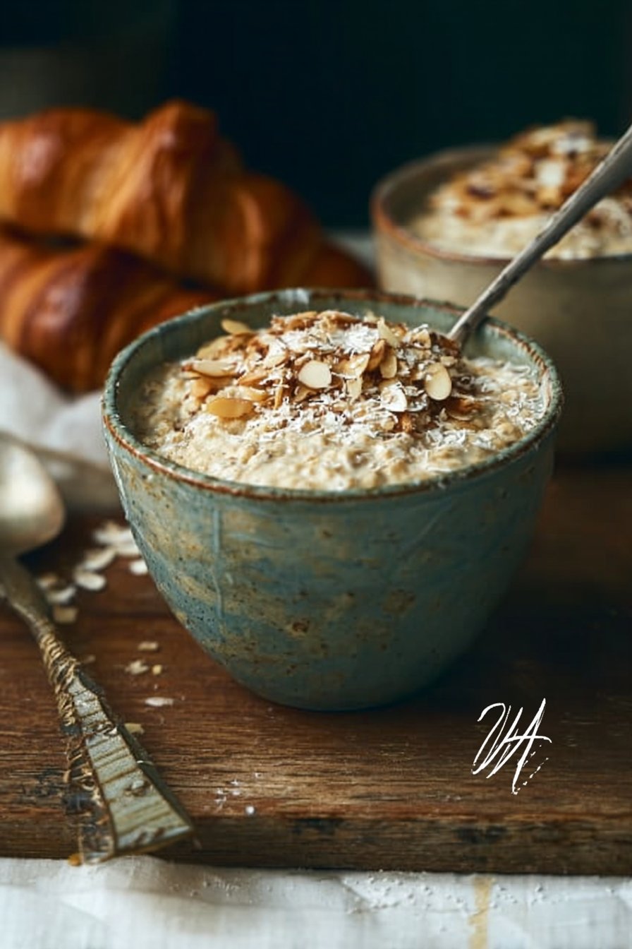 Almond Croissant Overnight Oats (40g Protein)