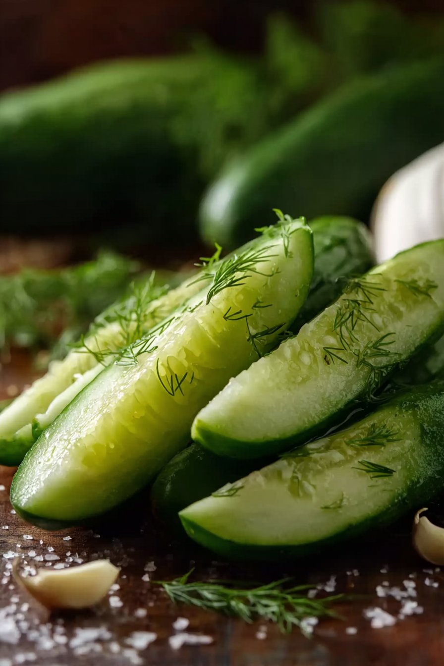 Garlic Dill Cucumbers