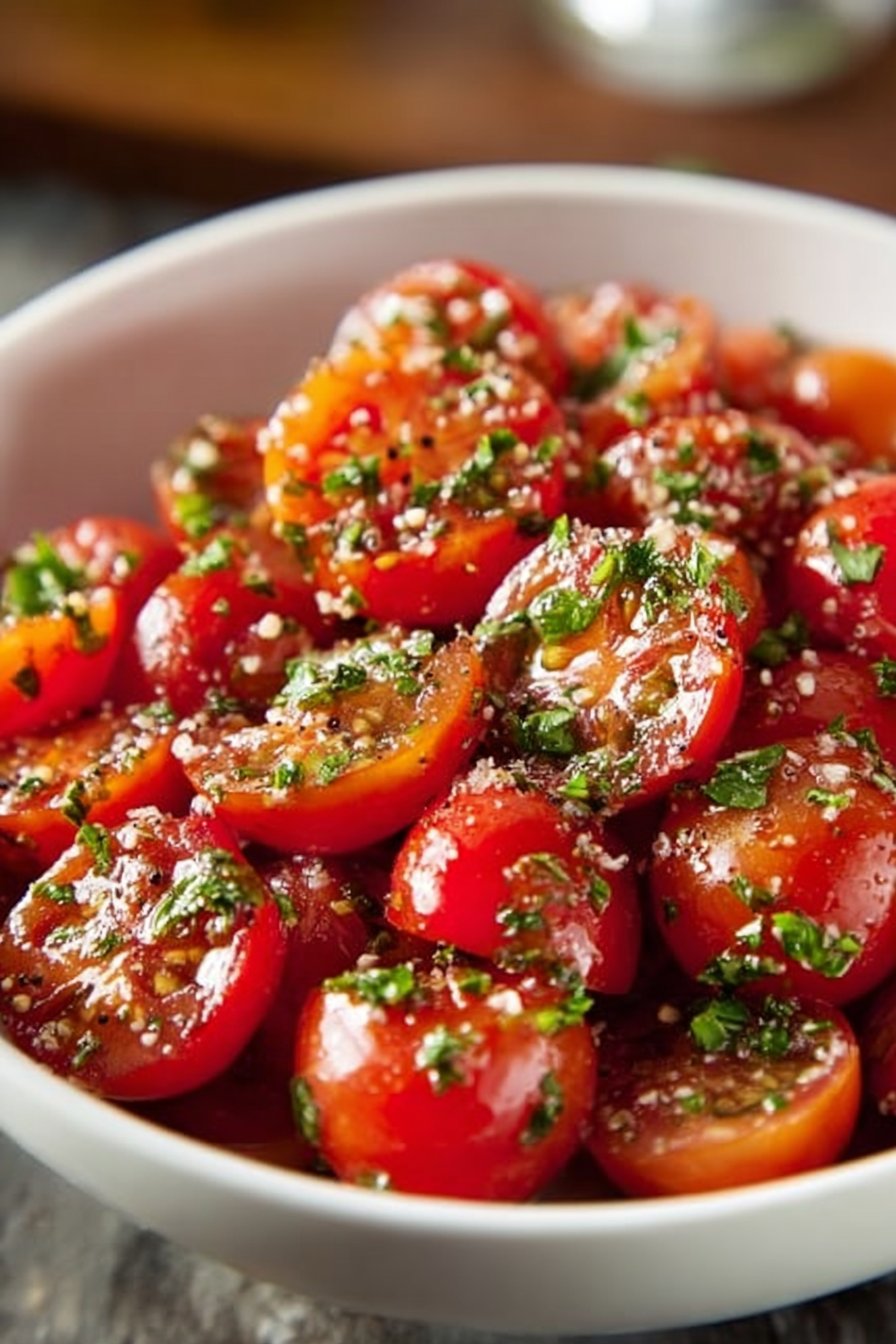 Fresh and Flavorful Tomato Garlic Salad Recipe