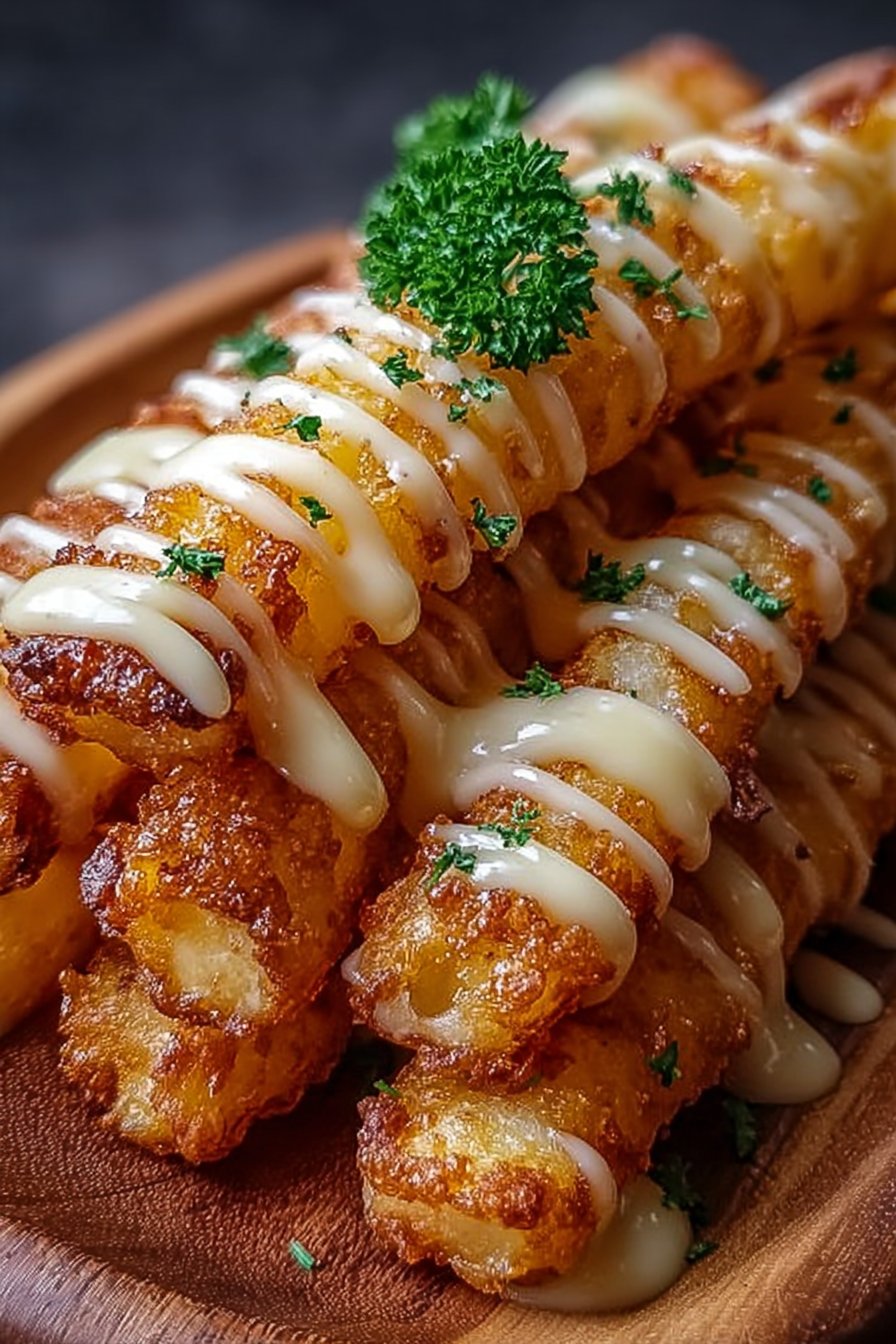 Crispy Hungarian Potato Cheese Sticks