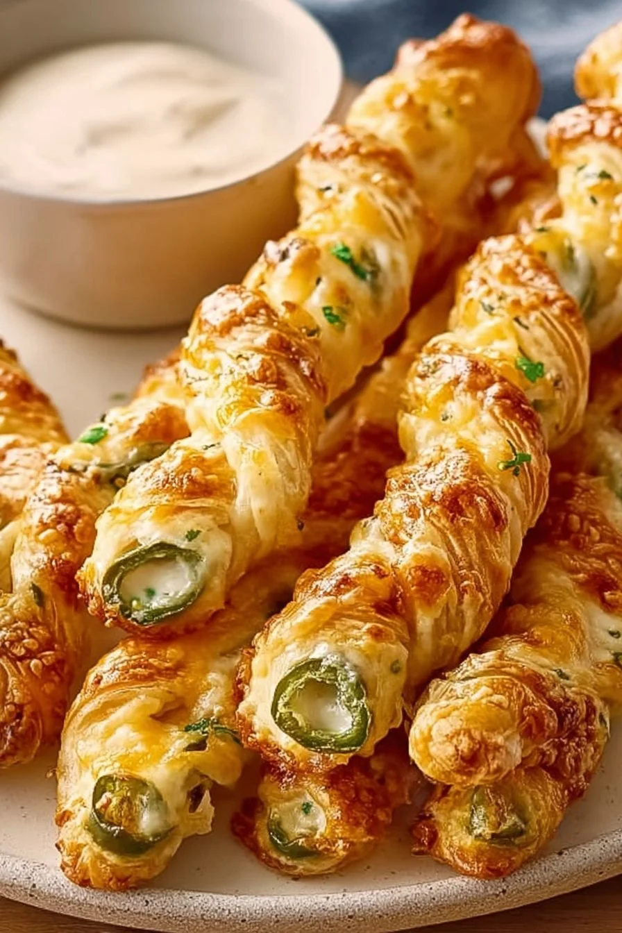 Delicious Spicy Jalapeno Popper Twists ready to enjoy