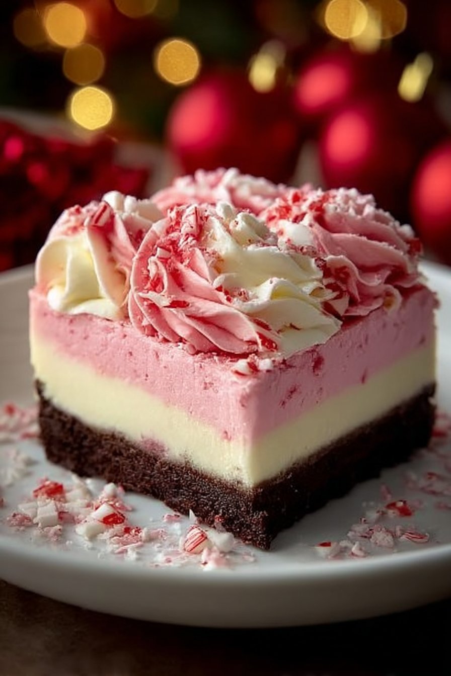 No-Bake Peppermint Cheesecake
