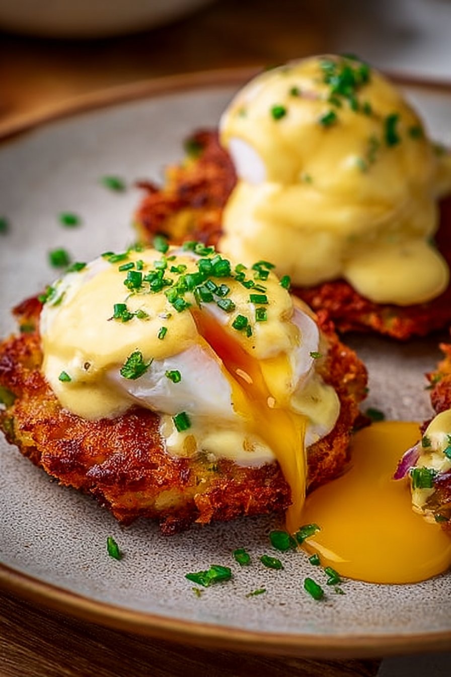 Easy Latke Eggs Benedict