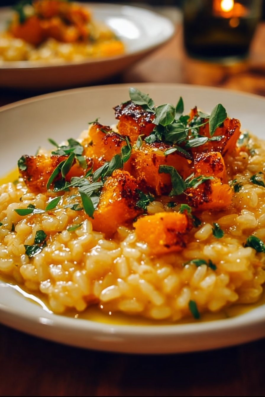 Creamy Roasted Butternut Squash Risotto