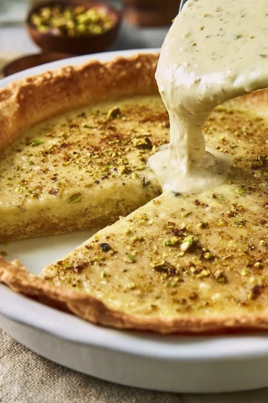 Pistachio Custard Pie