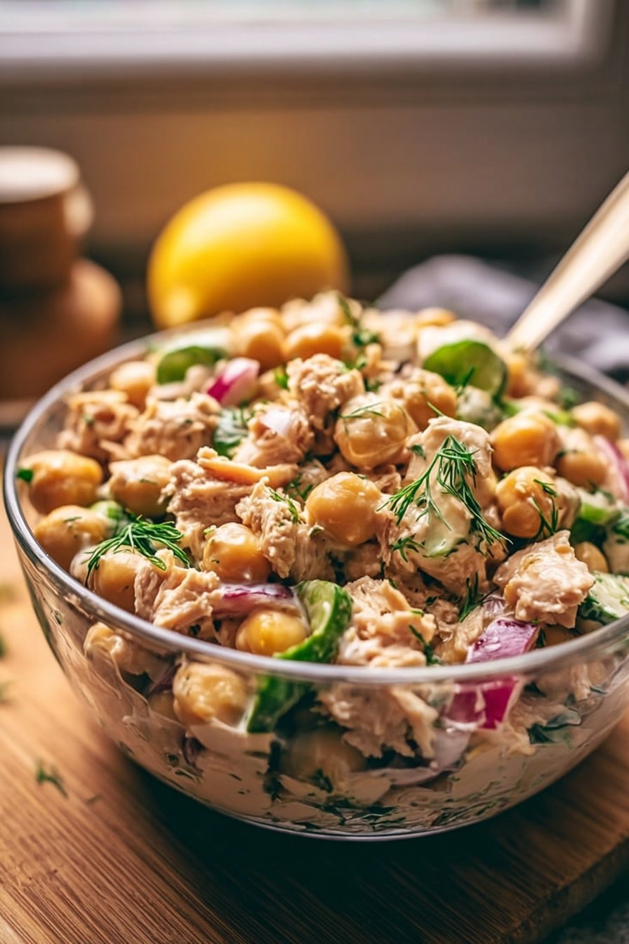 Simple Tuna Chickpea Salad