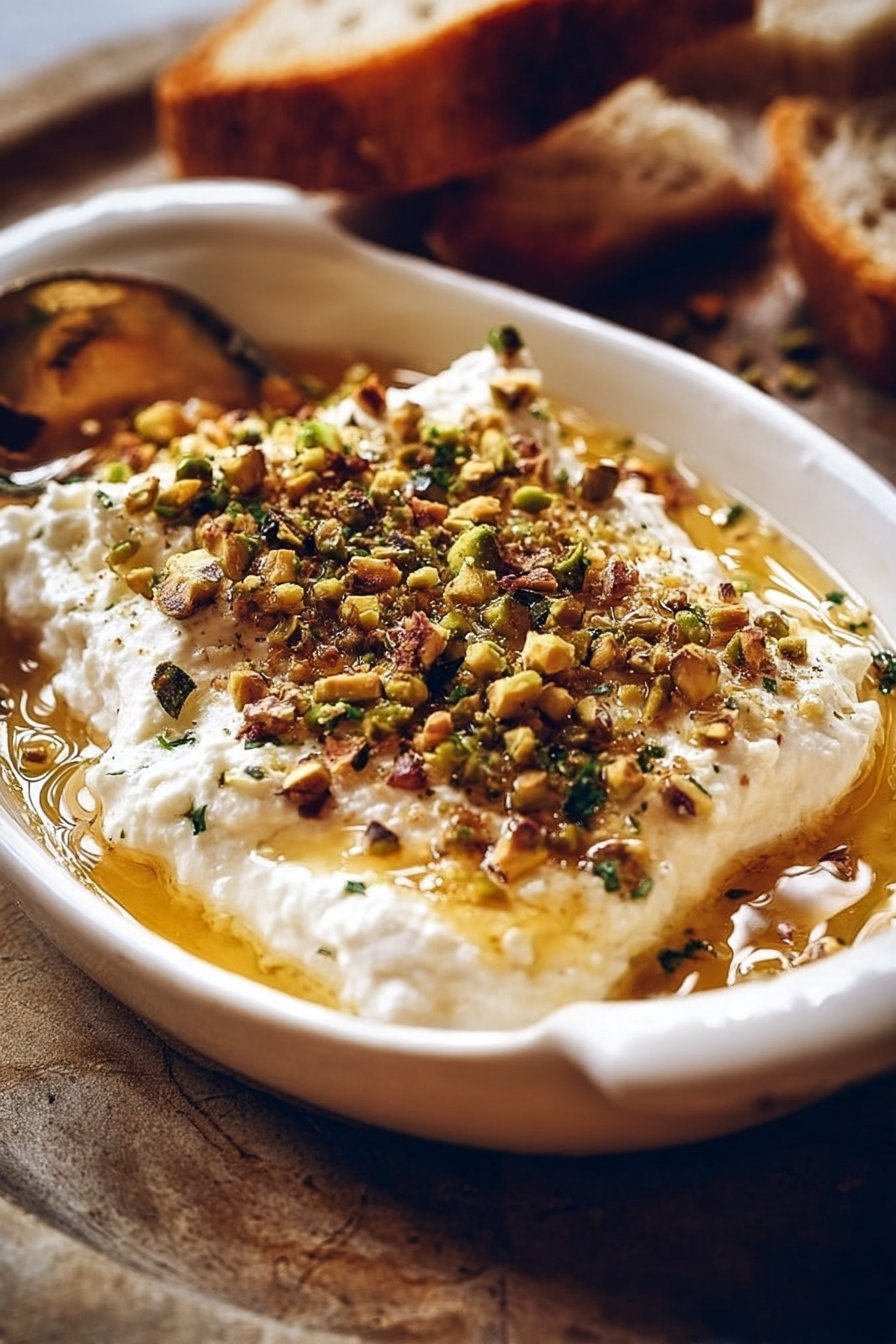 Boursin Appetizer with Pistachios and Honey