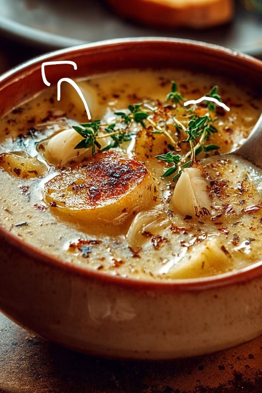 Country French Garlic Soup