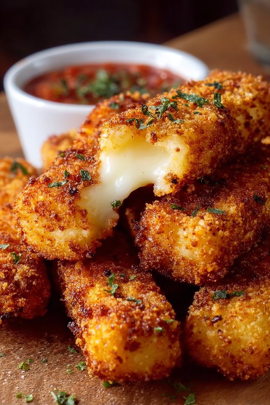 Irresistible Crispy Homemade Mozzarella Sticks Secret Recipe