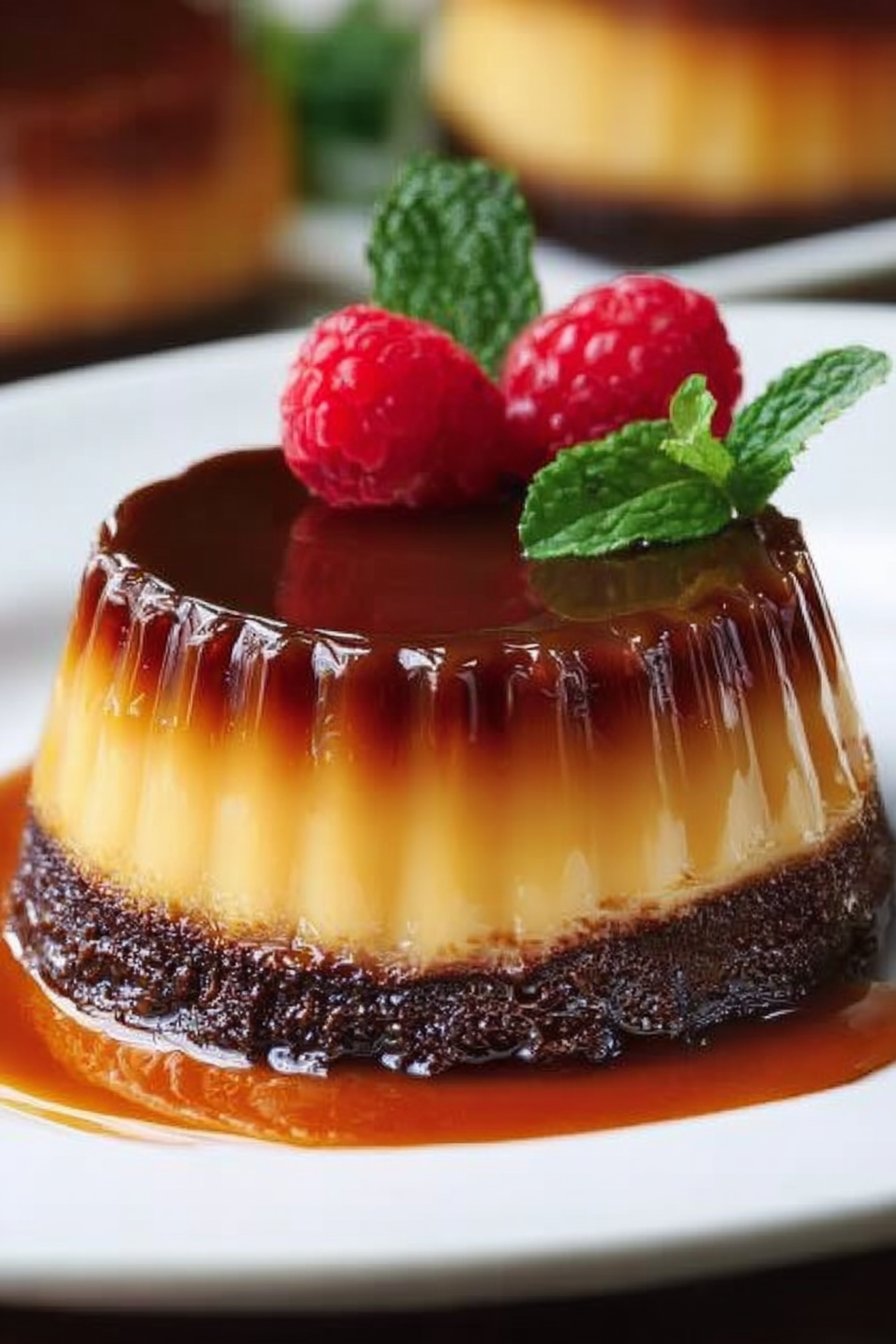 Mini chocolate flan recipe