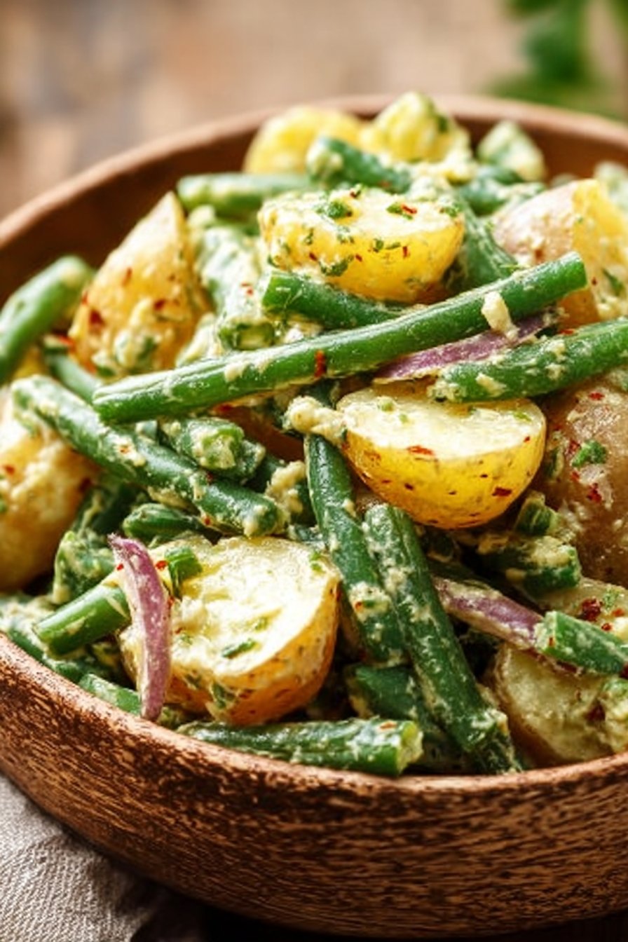 Creamy Green Bean Potato Salad