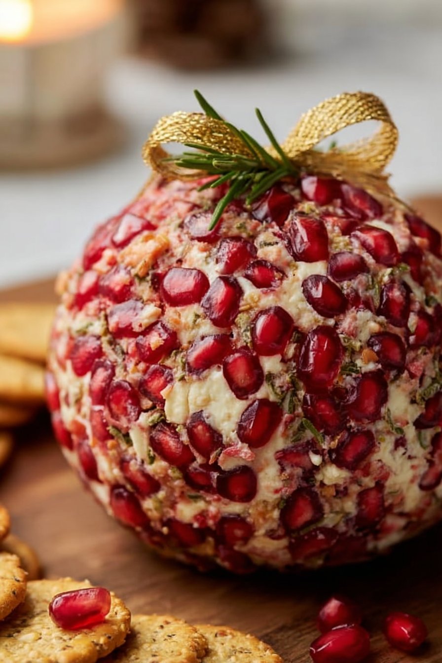 Pomegranate Cheeseball