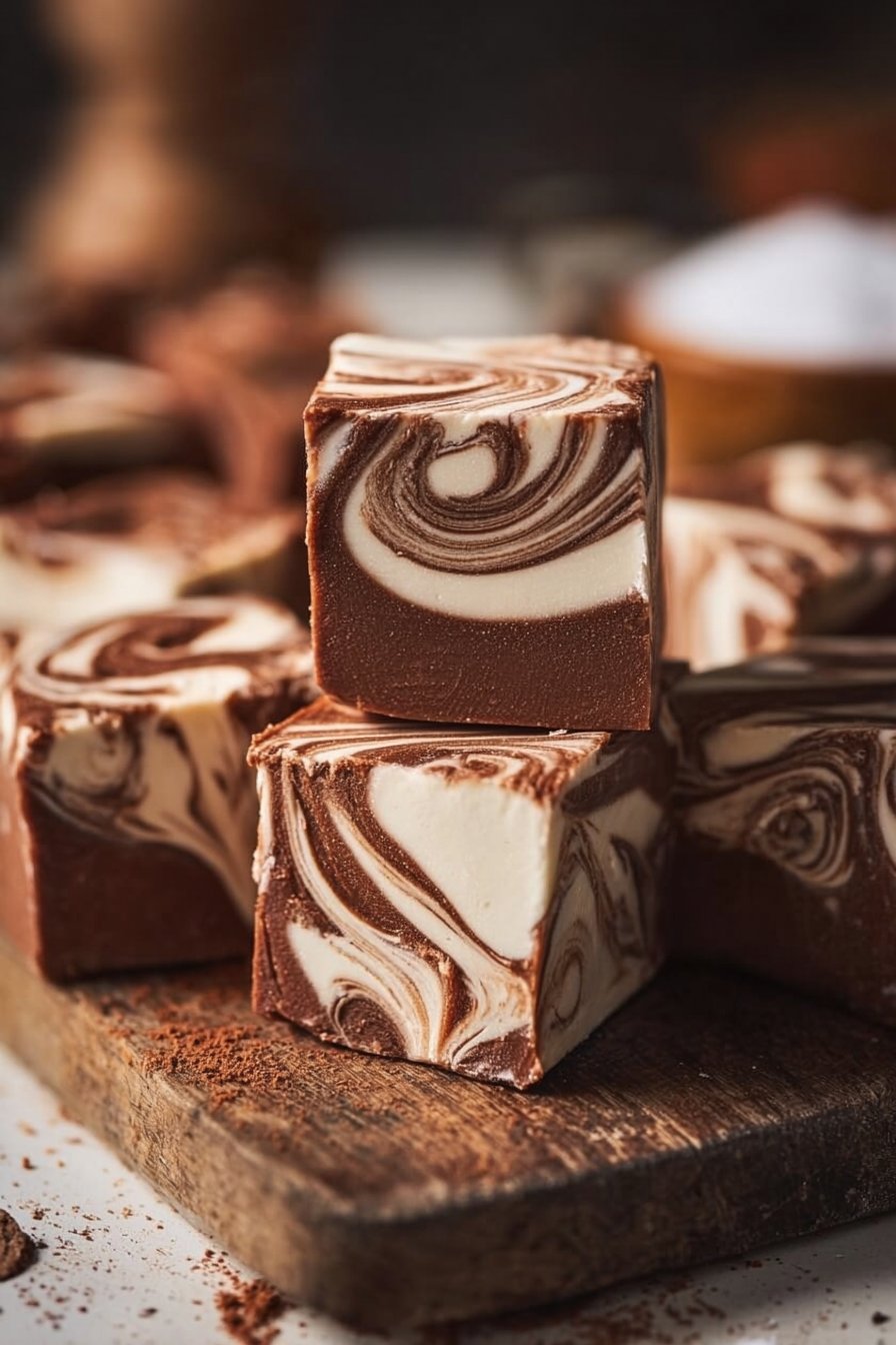 Marshmallow Swirl Fudge