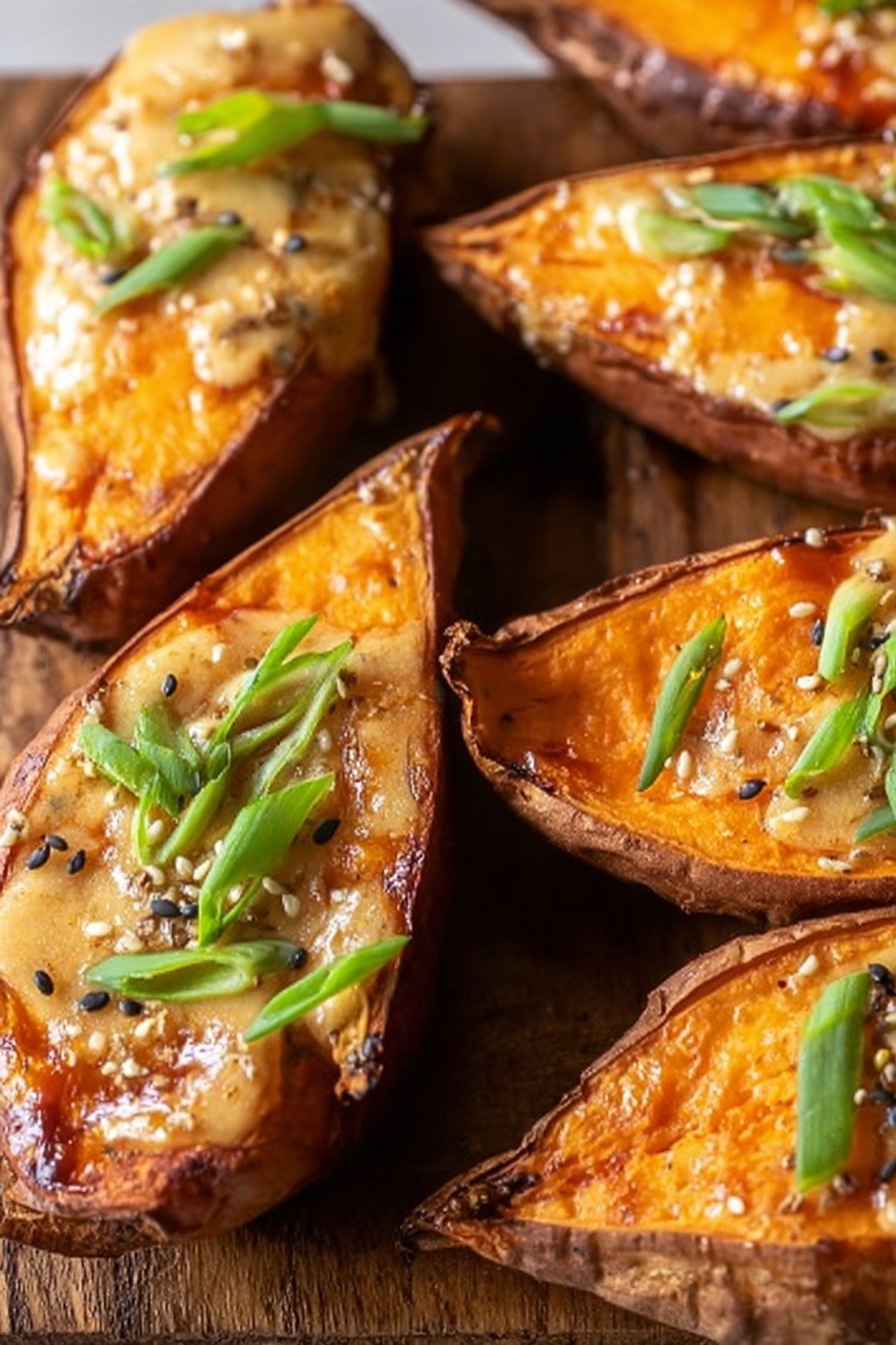 Miso Butter Sweet Potatoes