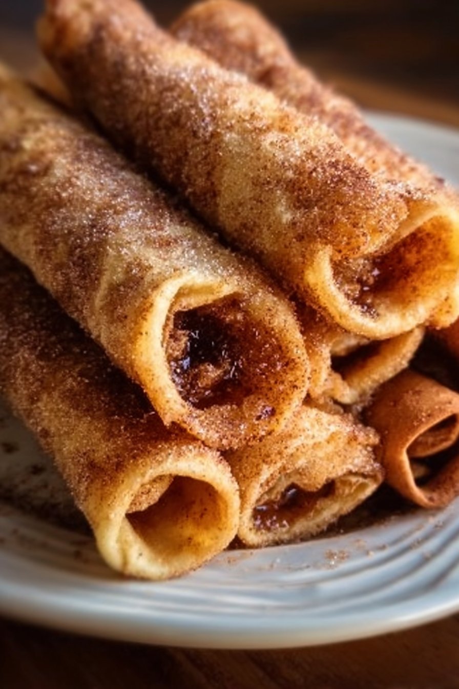 12-Minute Air Fryer Cinnamon Sugar Tortilla Rolls - Irresistible!