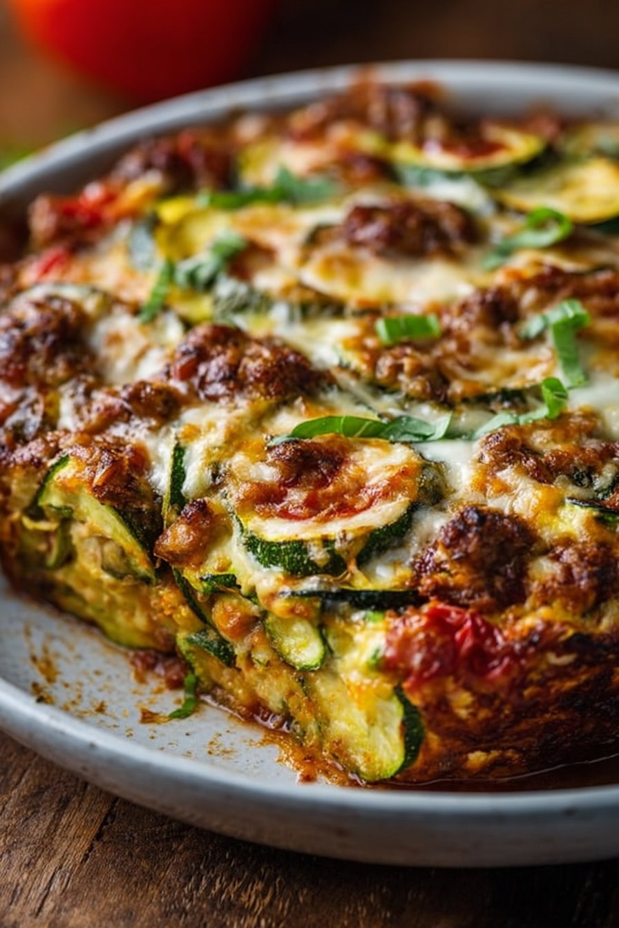 Zucchini Pizza Casserole