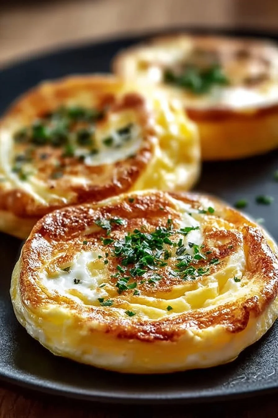 Baked cottage cheese eggs served on a plate, a healthy protein-packed breakfast option.