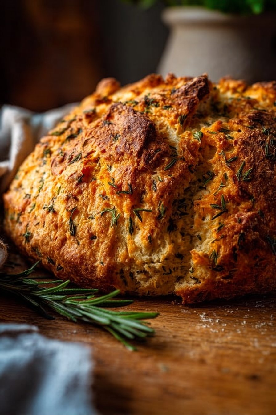 Rustic Cheddar and Herb Soda Bread: A Gut-Friendly Twist on Irish Tradition