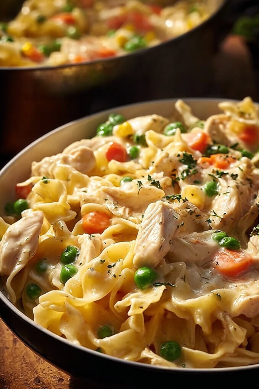 Classic Chicken Pot Pie Pasta