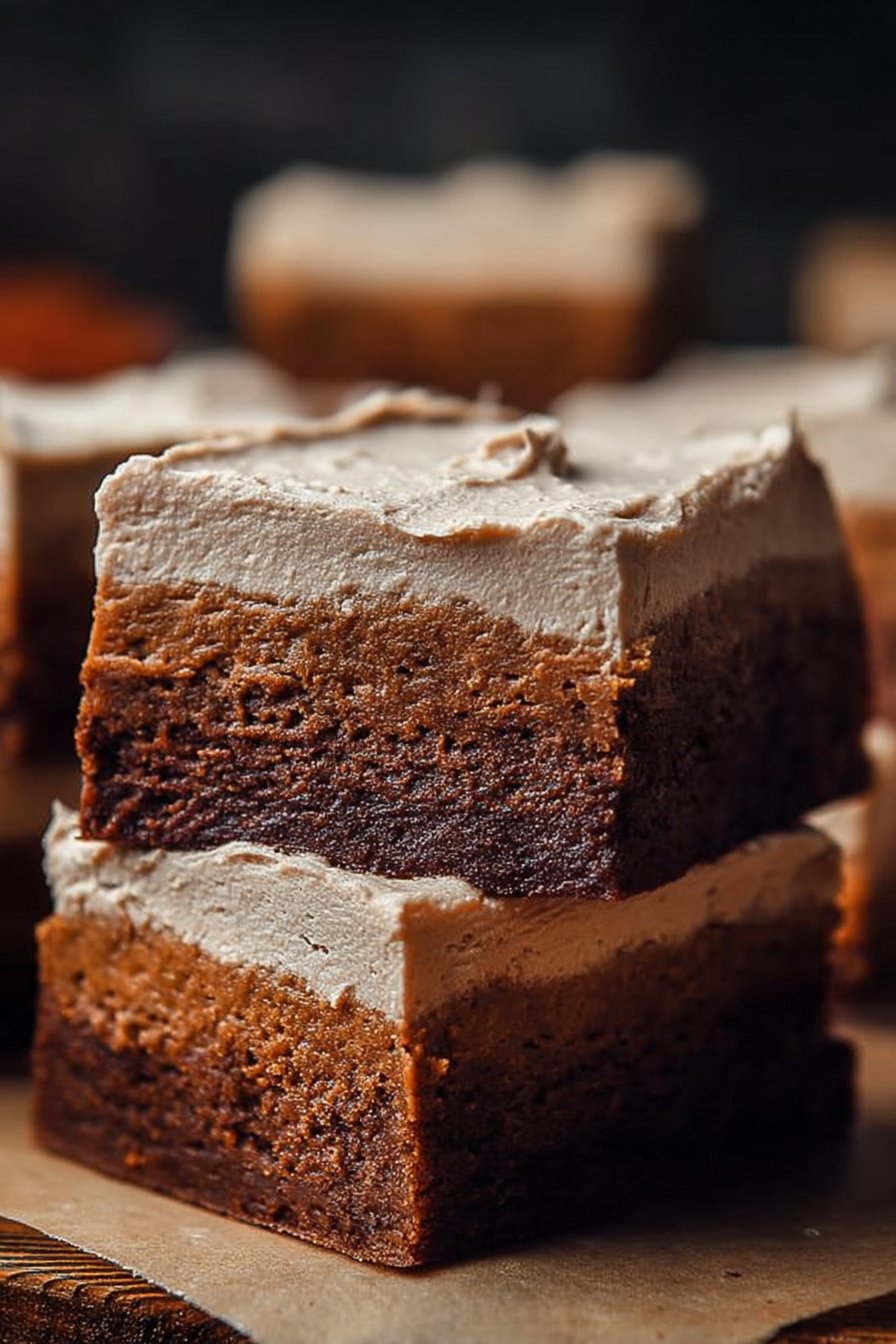 Brownies with Velvety Frosting