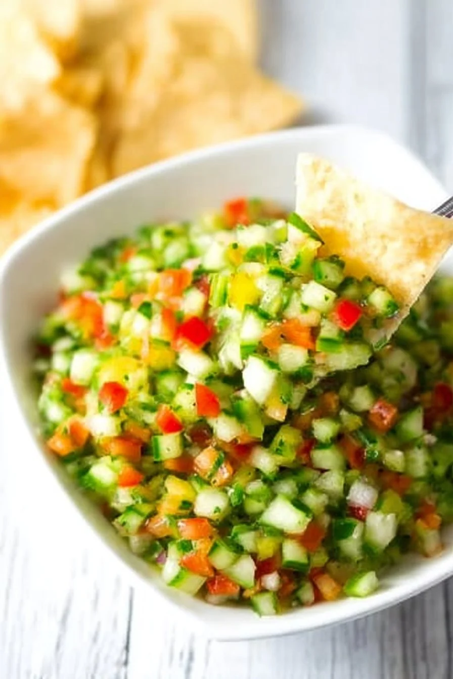 A vibrant dish of Pickle de Gallo featuring assorted vegetables and spices.