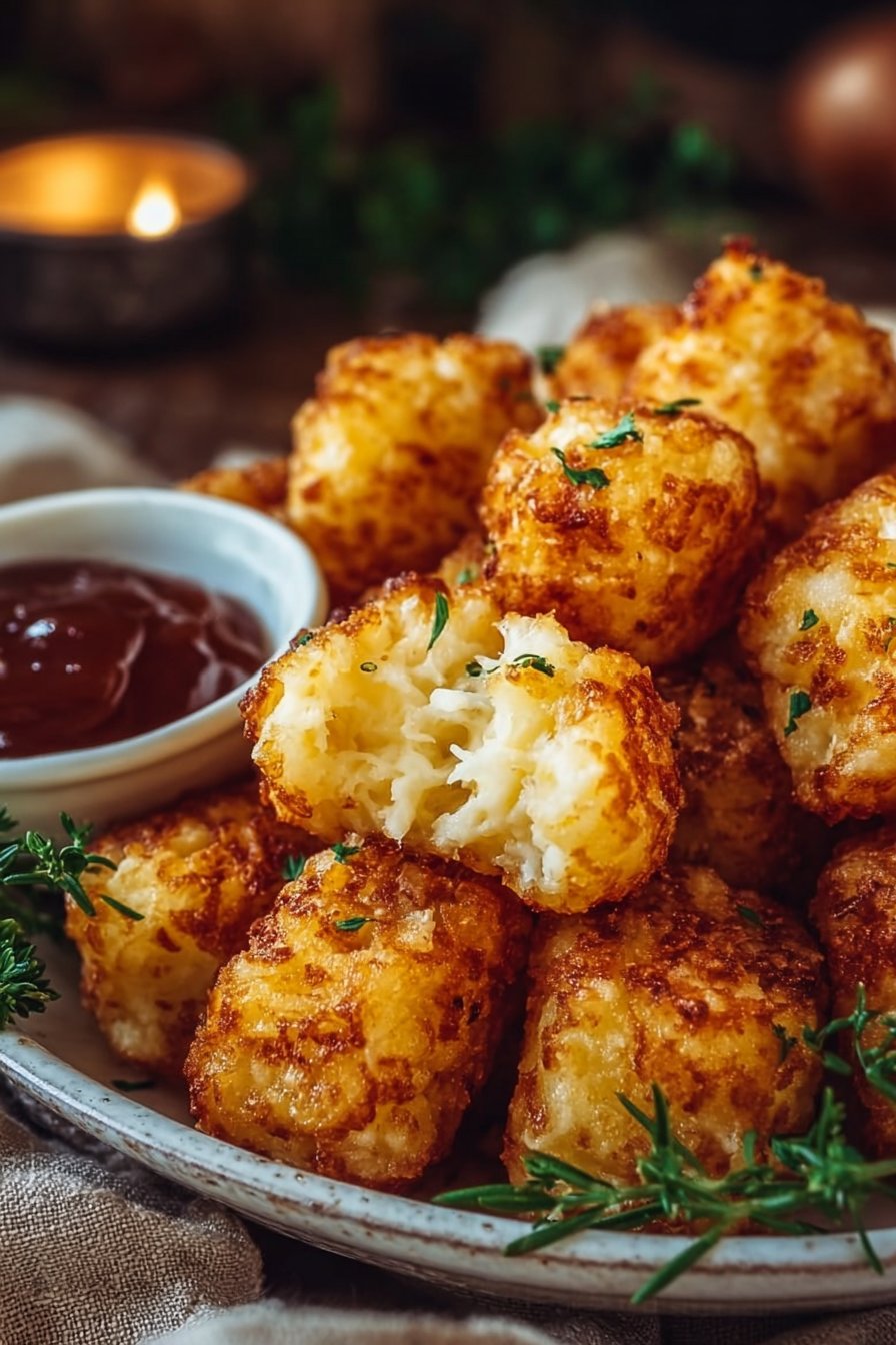 Two Ingredient Cottage Cheese Tots