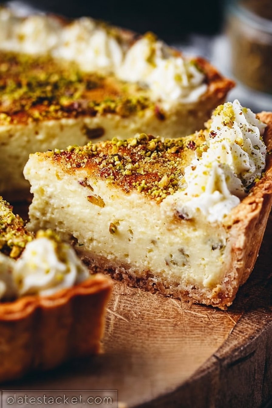 Pistachio Custard Pie