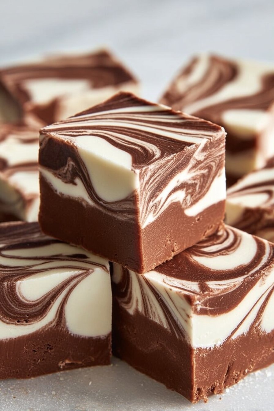 Marshmallow Swirl Fudge