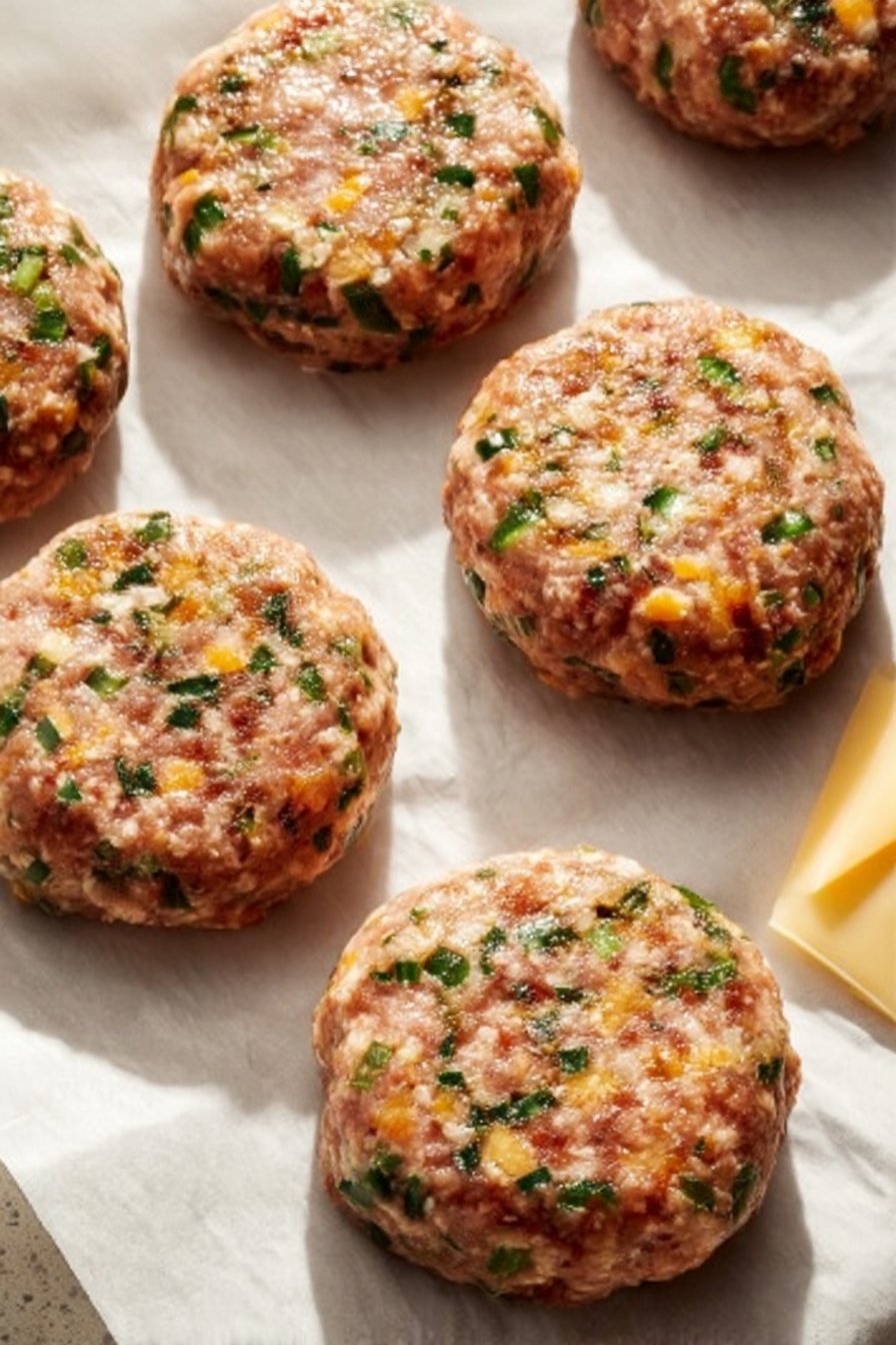 Jalapeño Cheddar Turkey Burgers