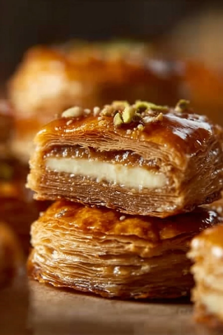 Baklava Cream Sandwich Cookies - Sweet and Nutty Treats