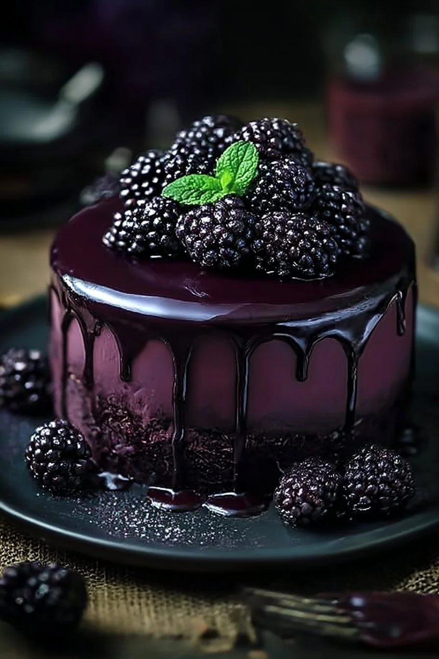 Blackberry Velvet Gothic Cake