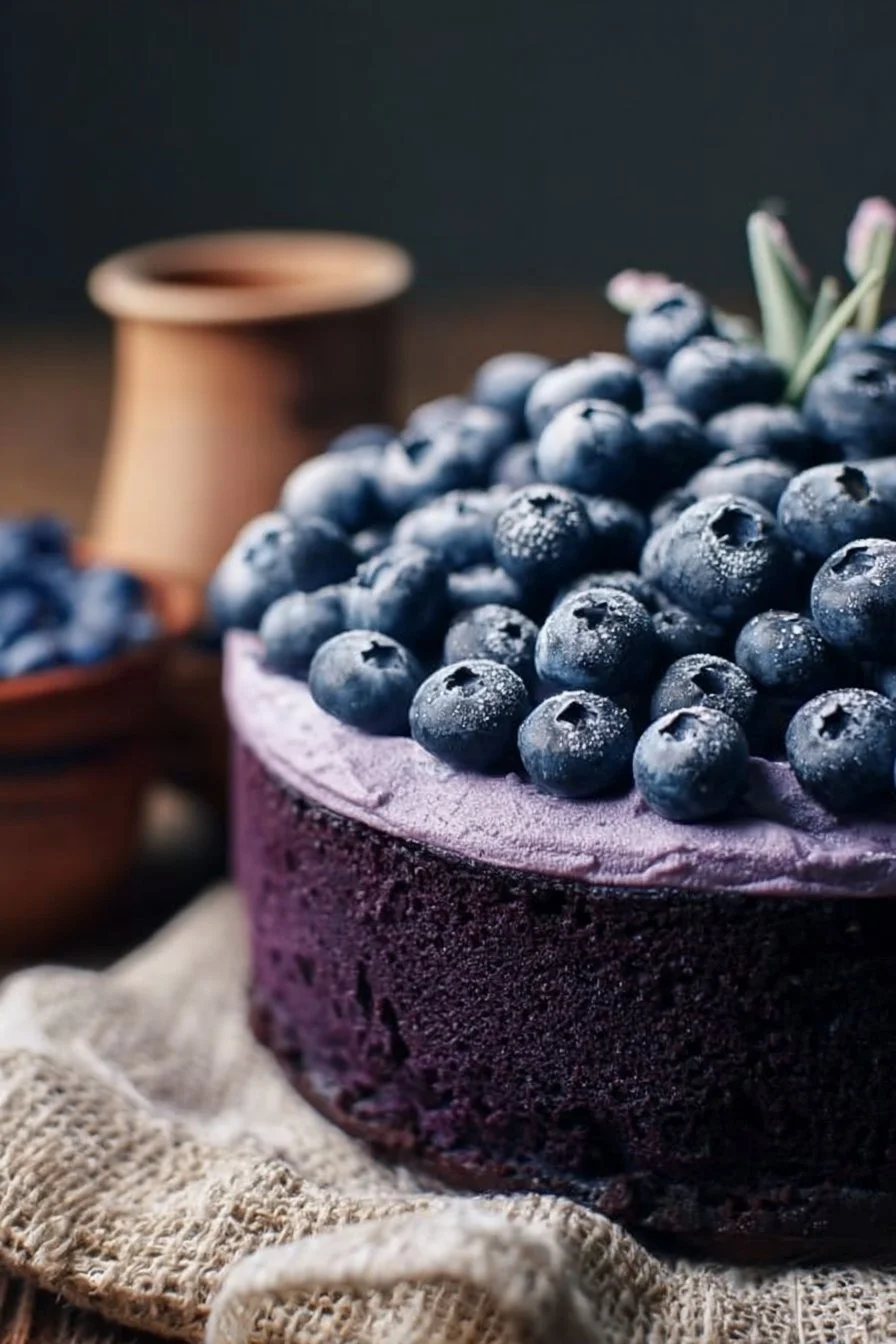 Blueberry Velvet Cake