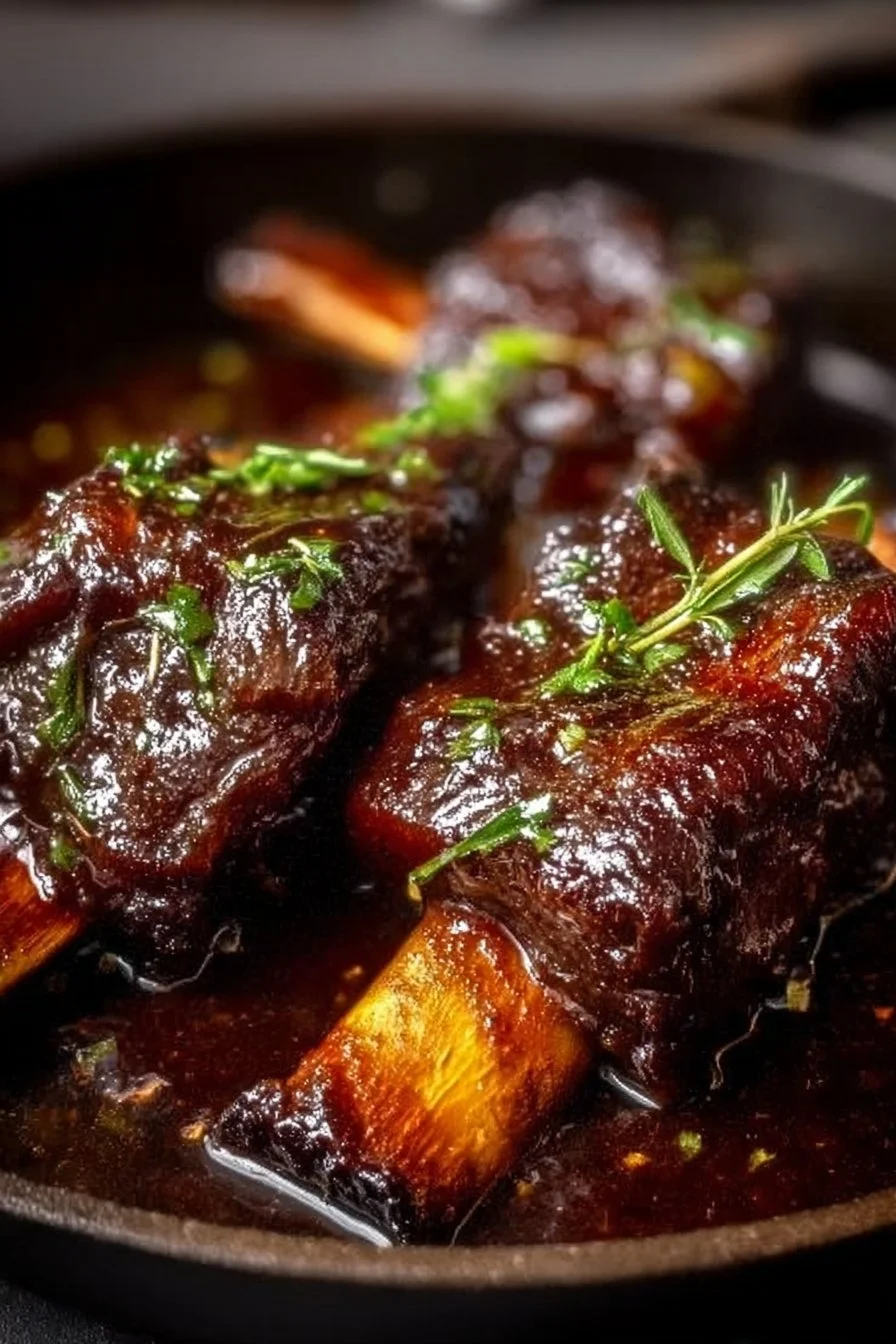 Caramelized Slow Roast Asian Beef Short Rib