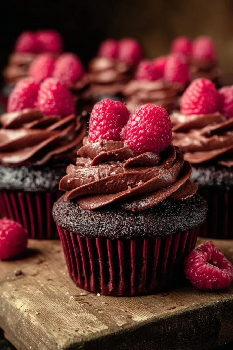 Chocolate Raspberry Cupcakes